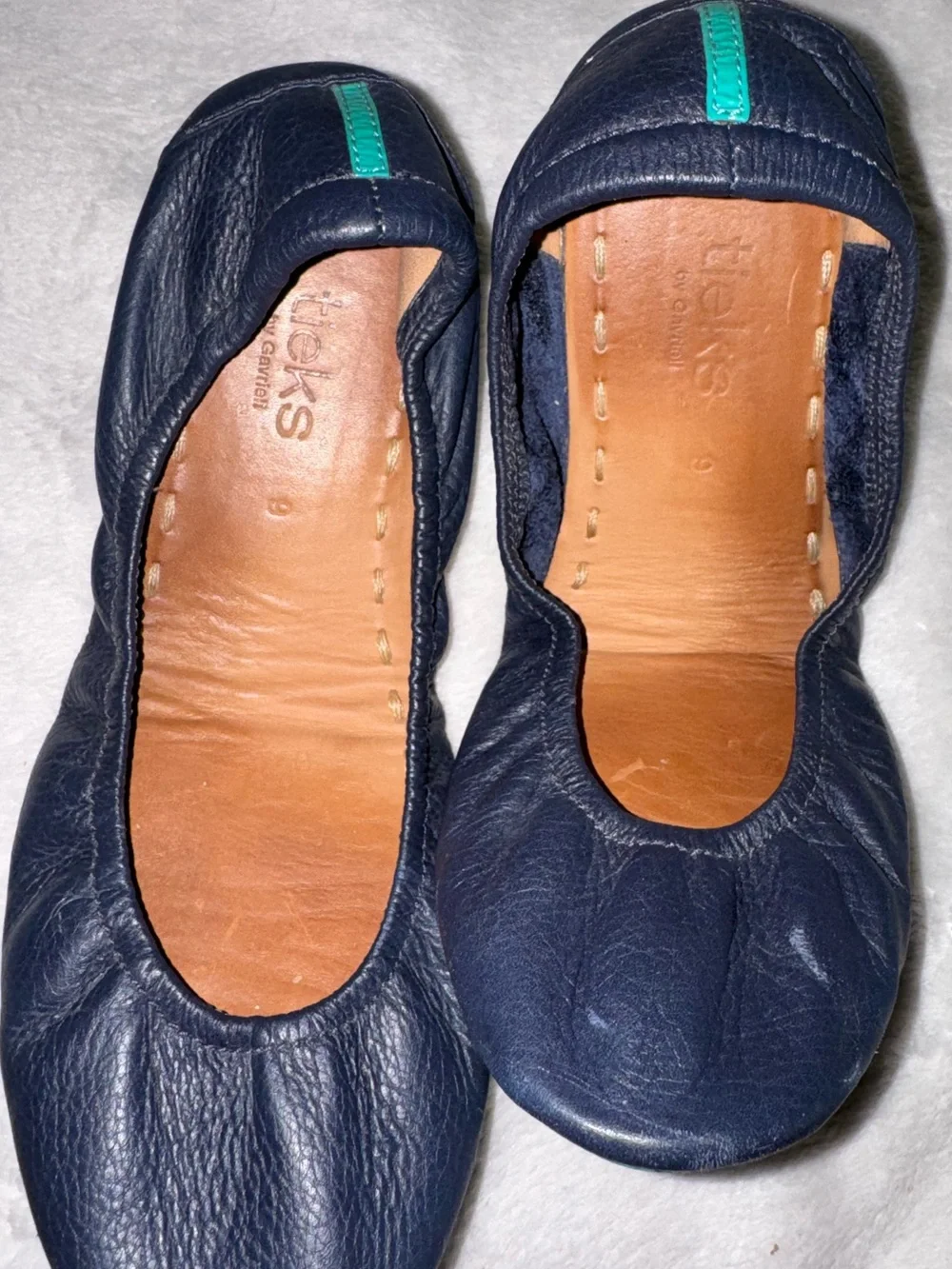Tieks Classic Women's Navy Leather Ballet Flats